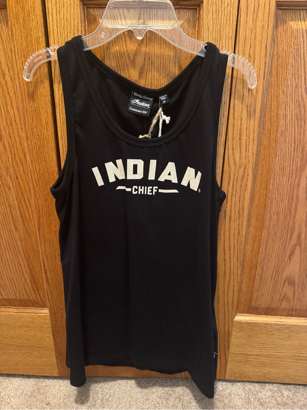 Indian Chief Women's Black Graphic Tank - Sleeveless Logo Top